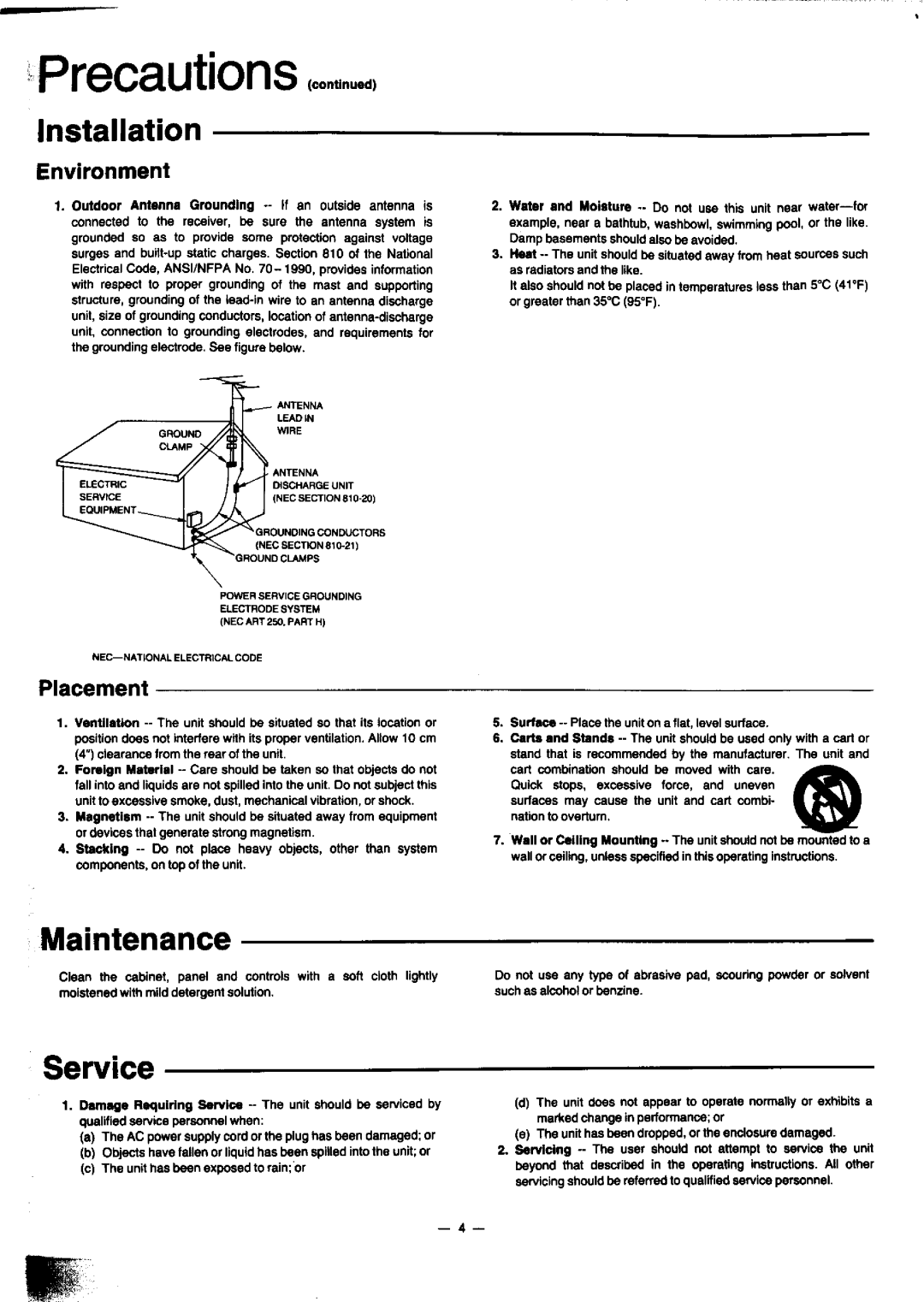 Technics SA-GX910 manual 