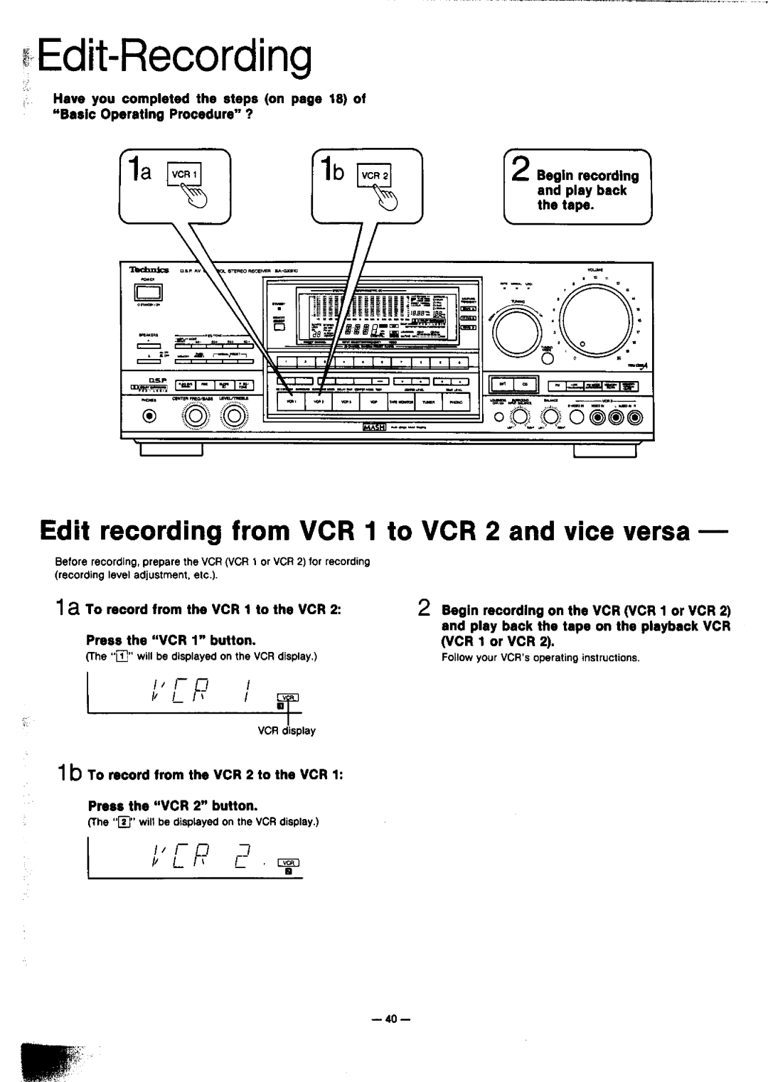 Technics SA-GX910 manual 