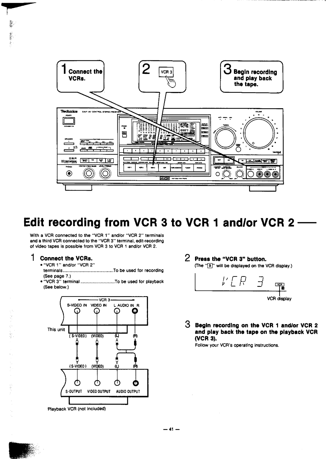 Technics SA-GX910 manual 