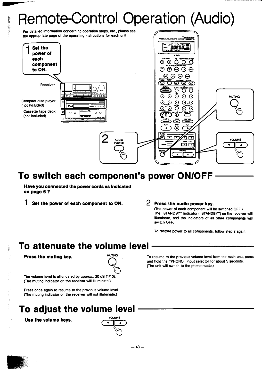 Technics SA-GX910 manual 