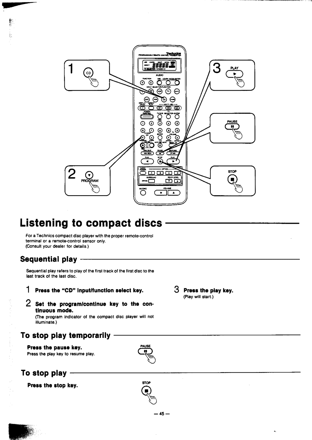 Technics SA-GX910 manual 