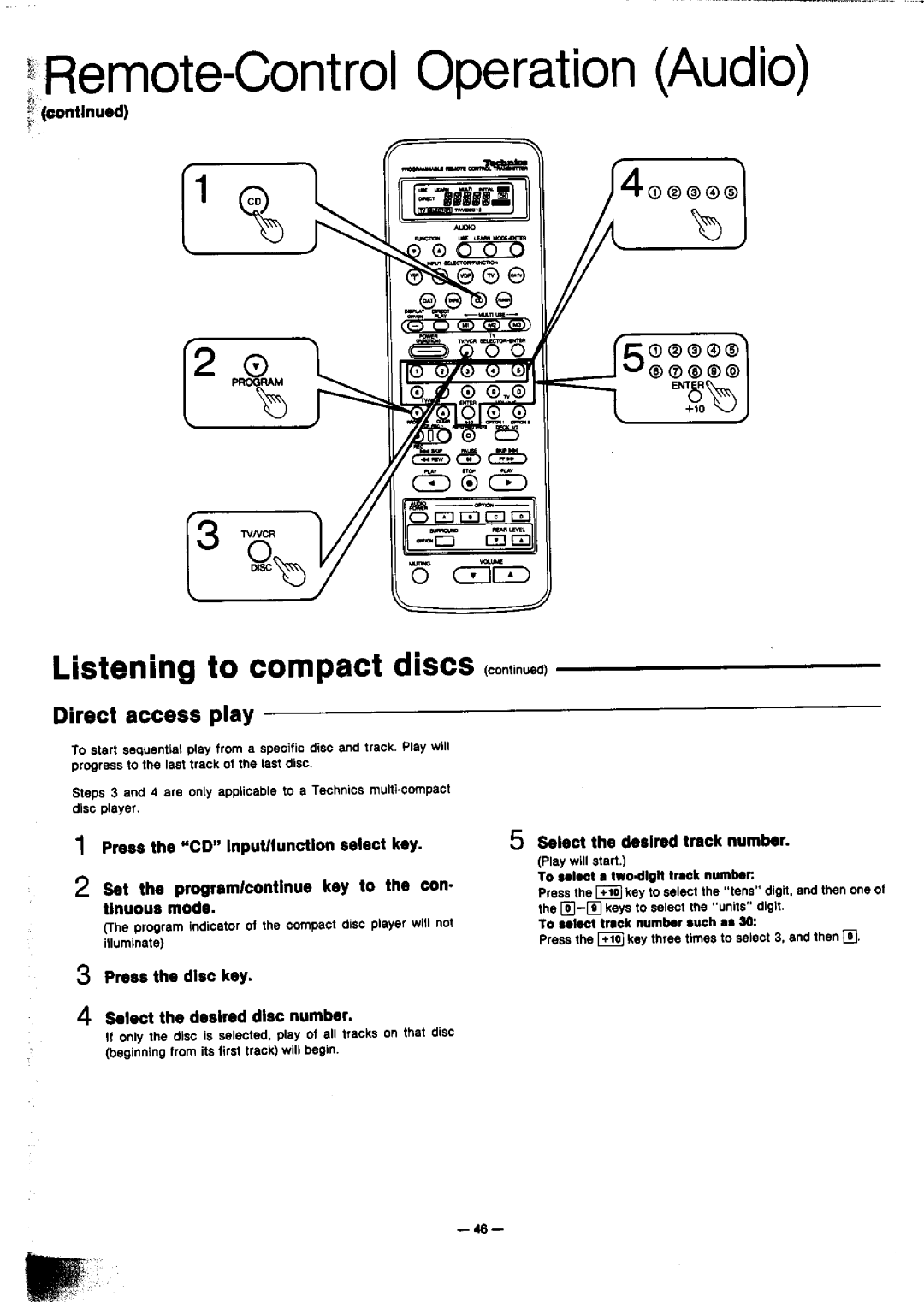 Technics SA-GX910 manual 