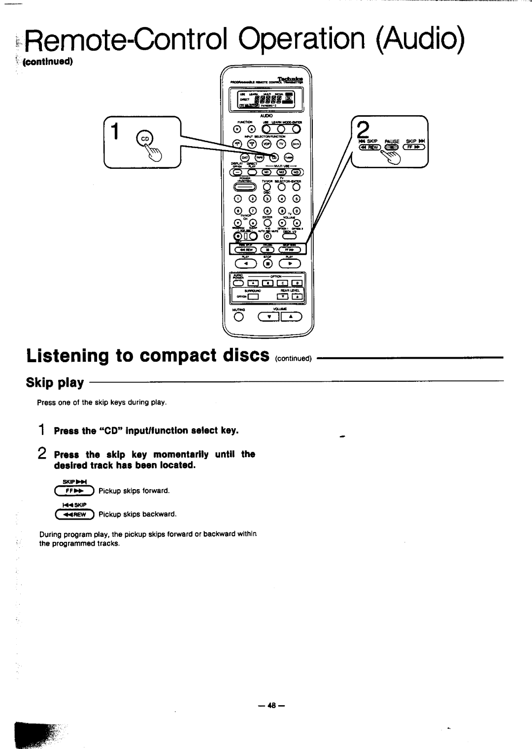 Technics SA-GX910 manual 