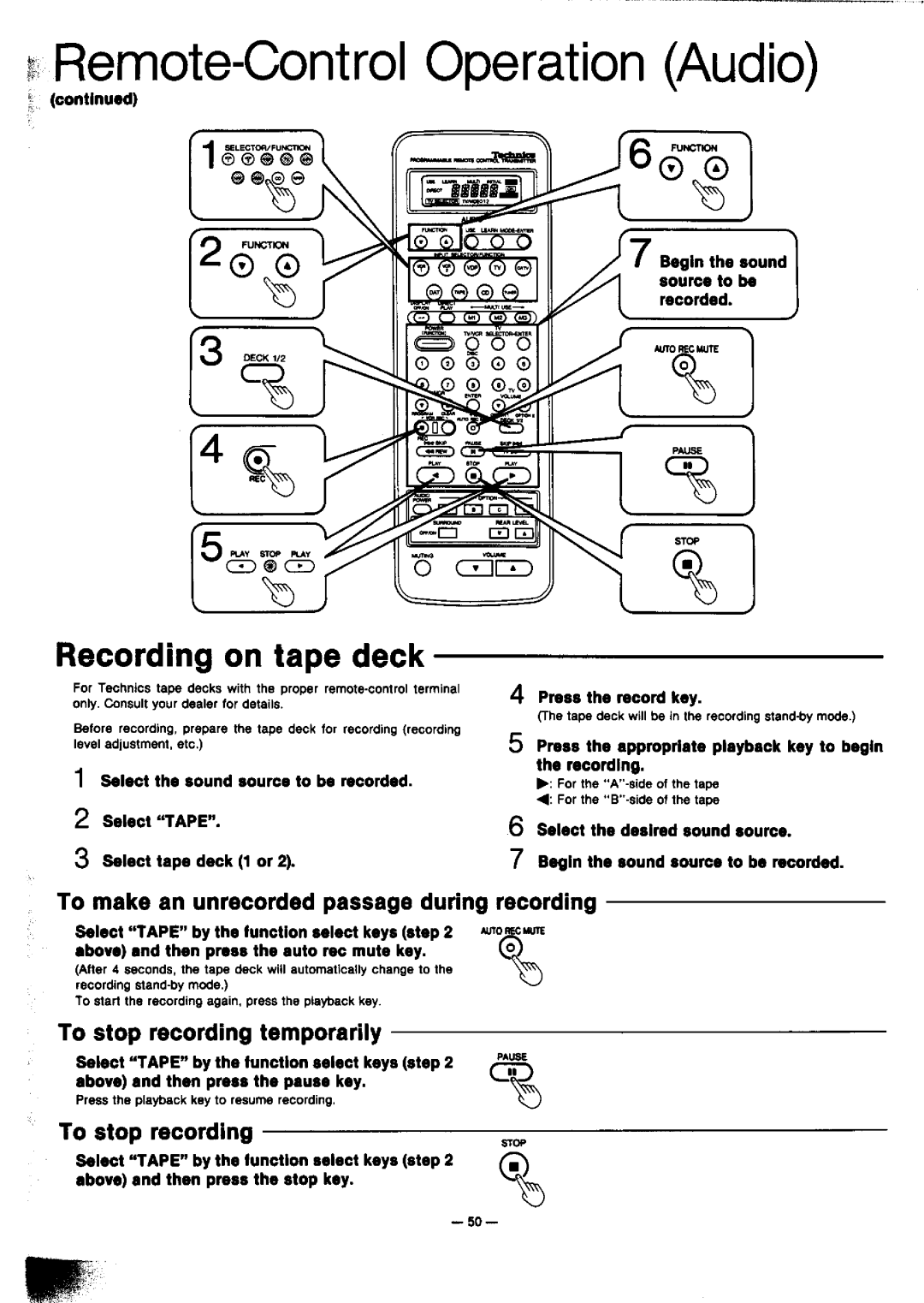 Technics SA-GX910 manual 