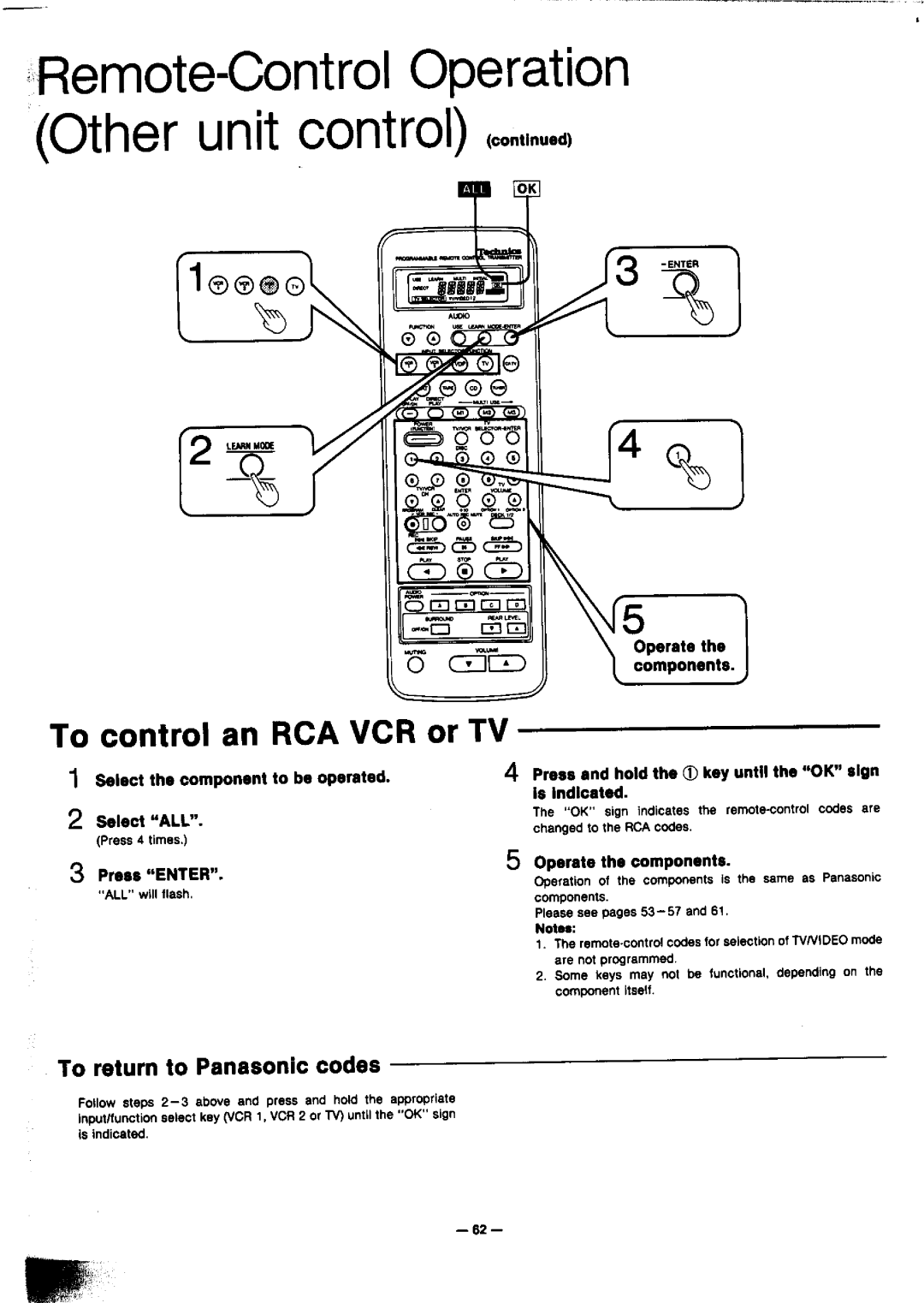 Technics SA-GX910 manual 