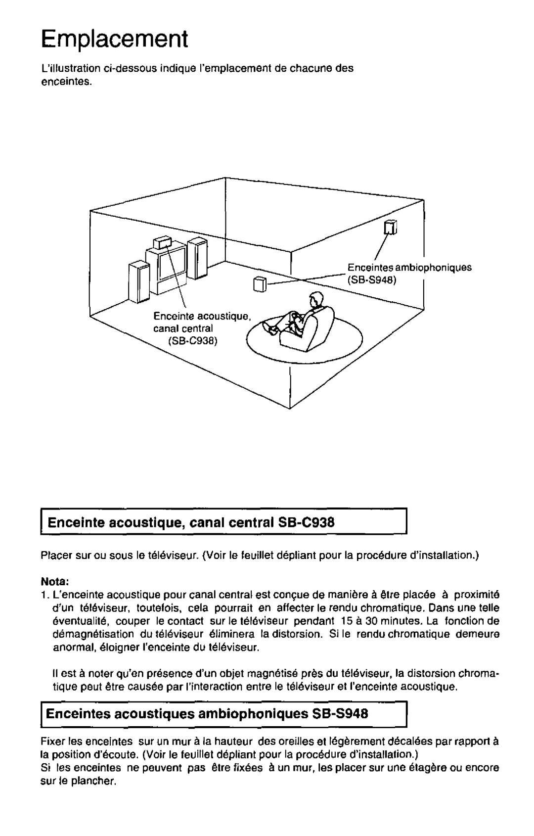 Technics SB-CSS486 manual 