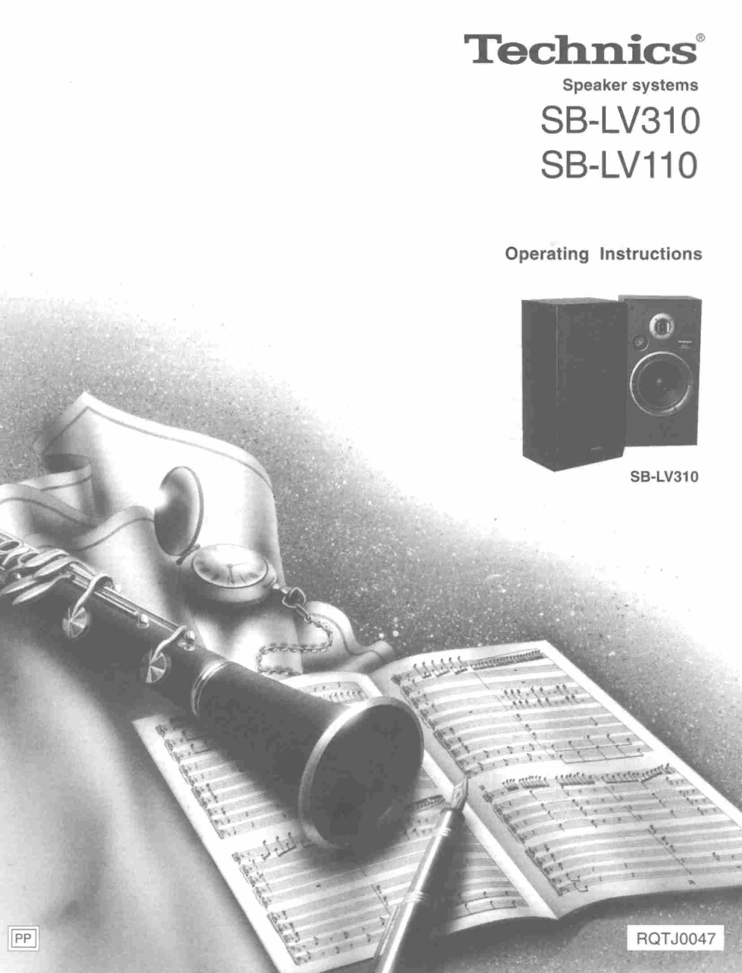 Technics SB-LV310, SB-LV110 manual 