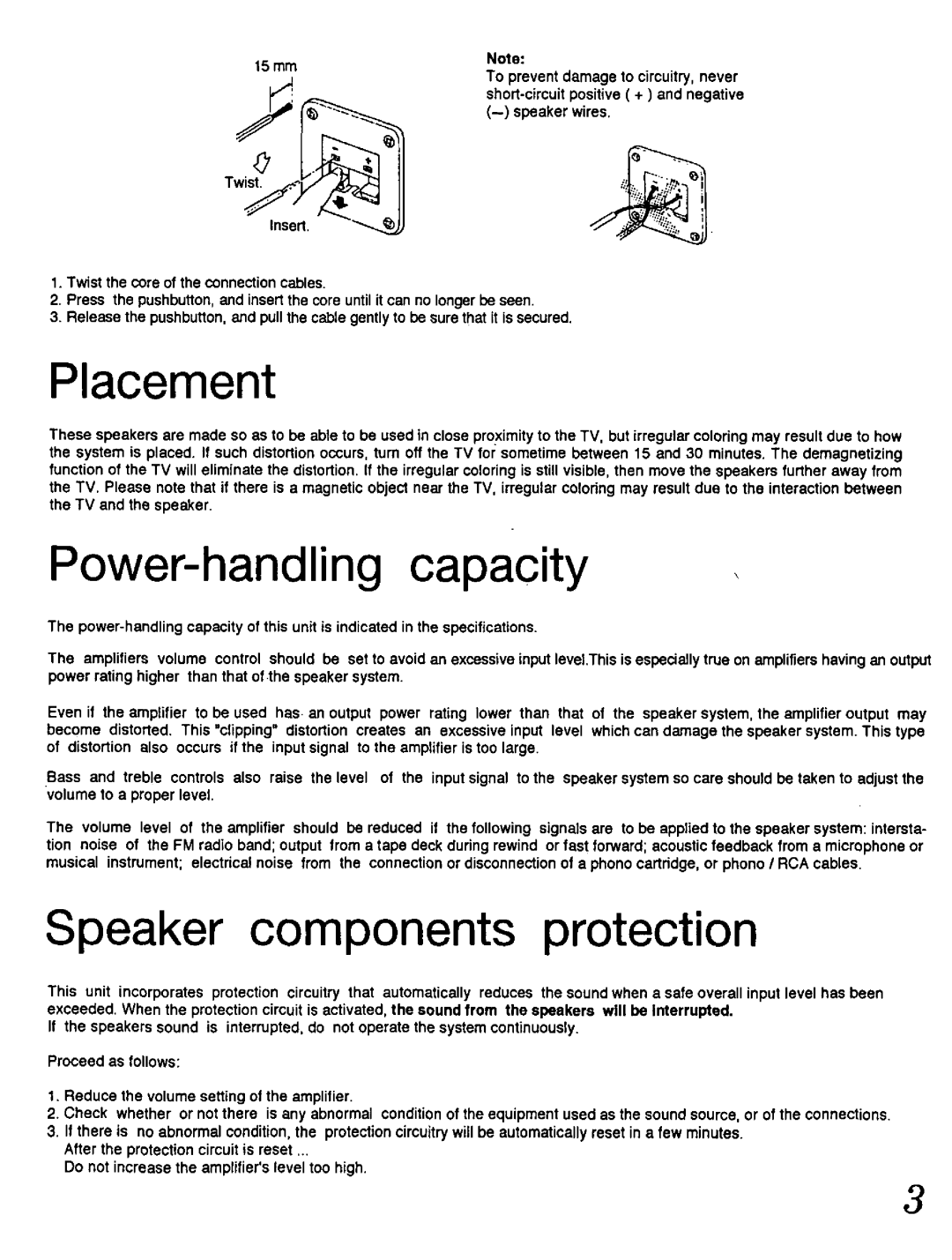 Technics SB-LV310, SB-LV110 manual 