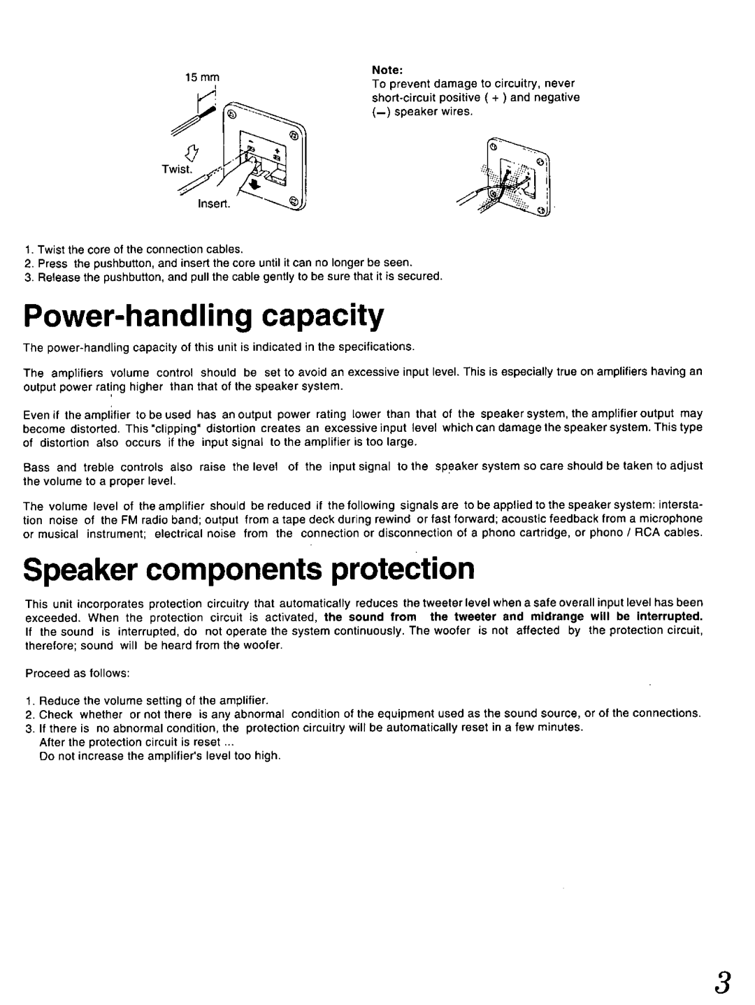 Technics SB-SL101 manual 