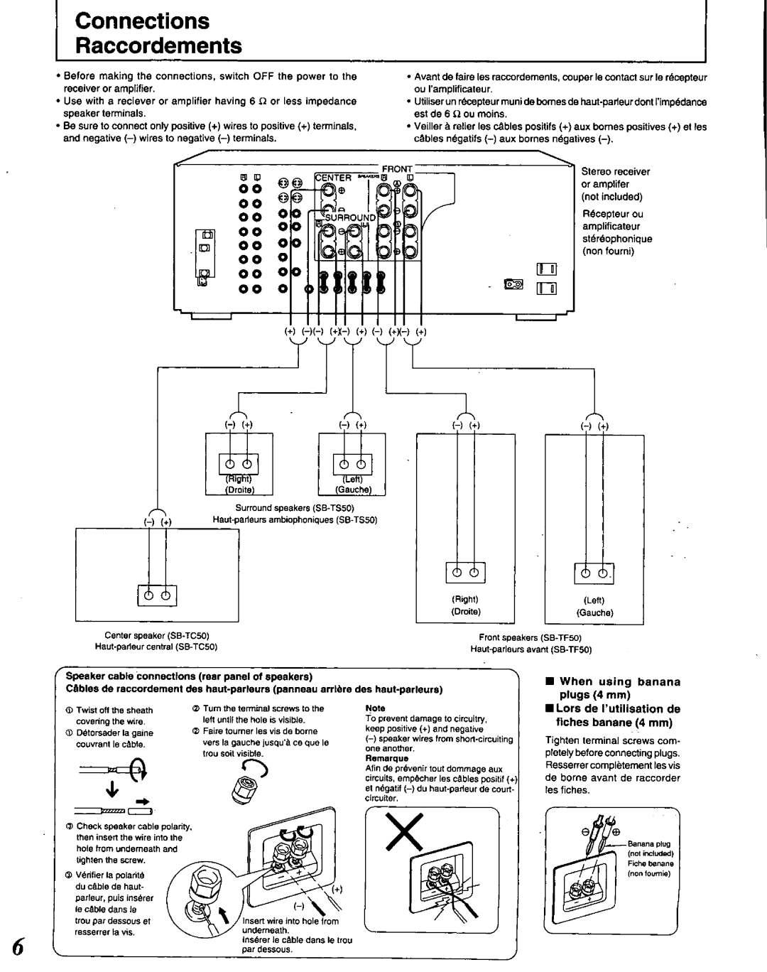 Technics SB-TF50 manual 