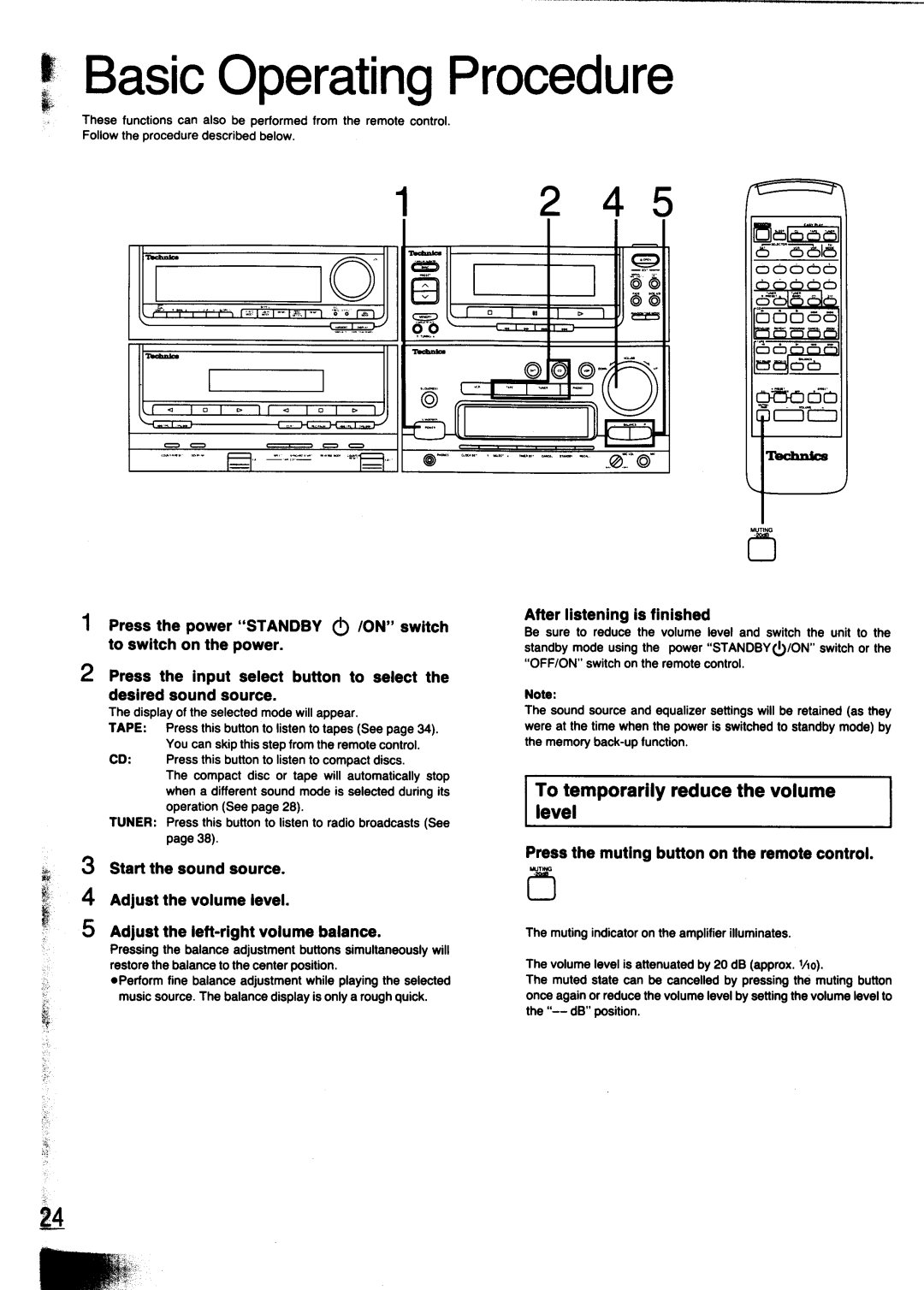 Technics SC-CH700 manual 