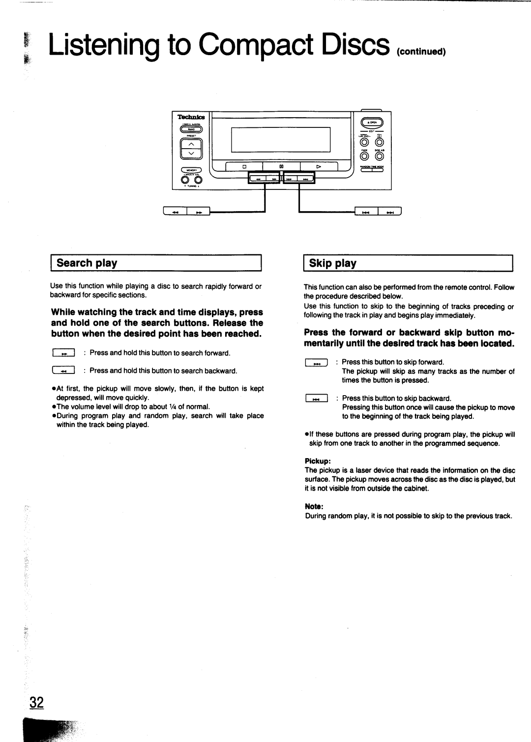 Technics SC-CH700 manual 