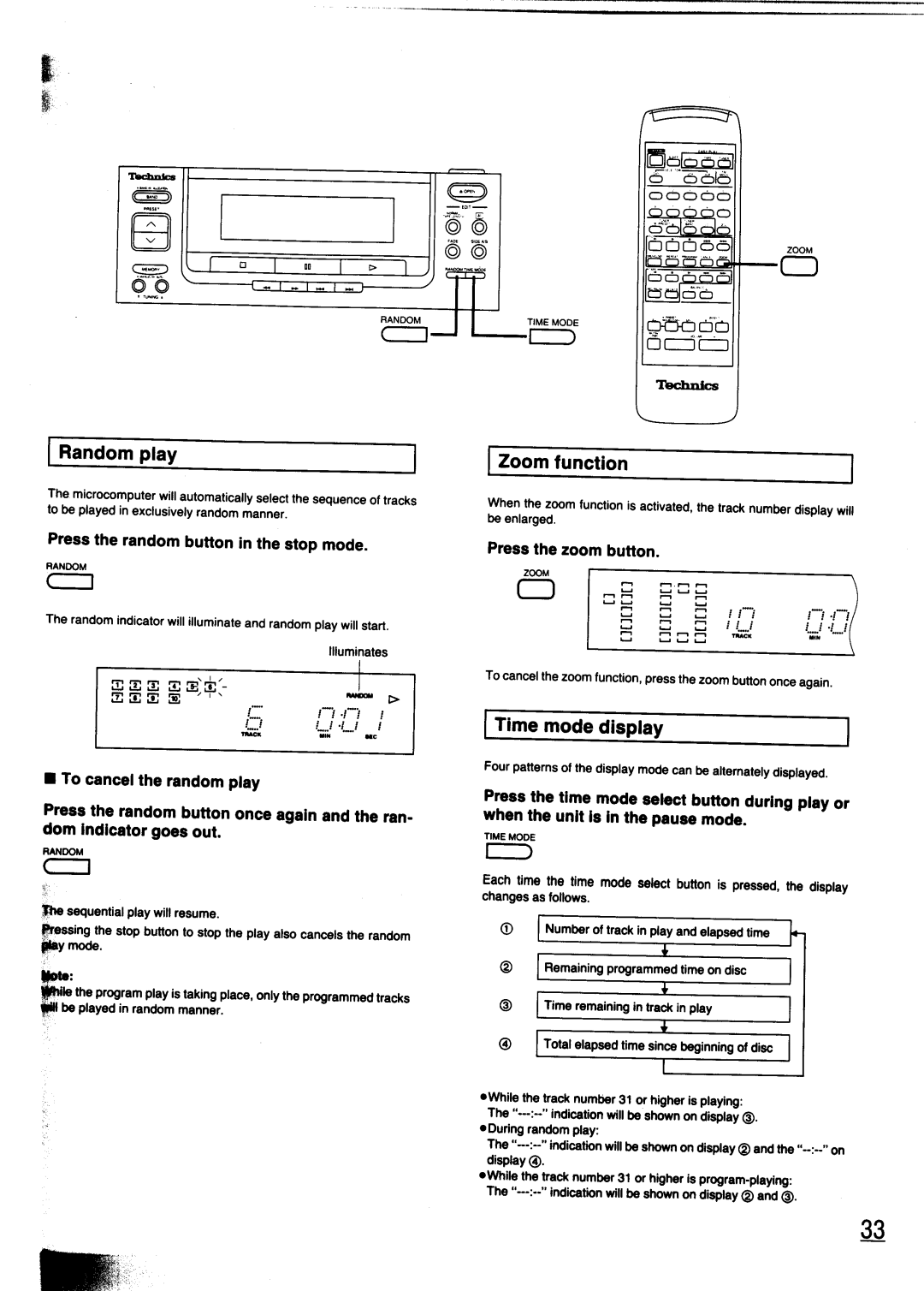 Technics SC-CH700 manual 