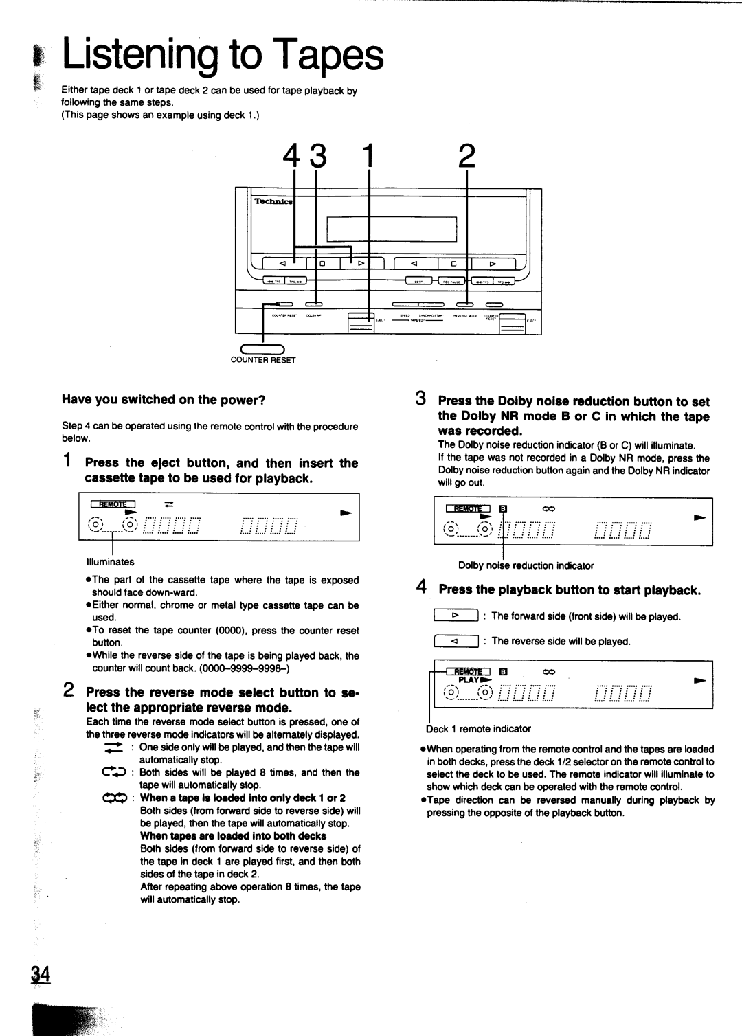 Technics SC-CH700 manual 