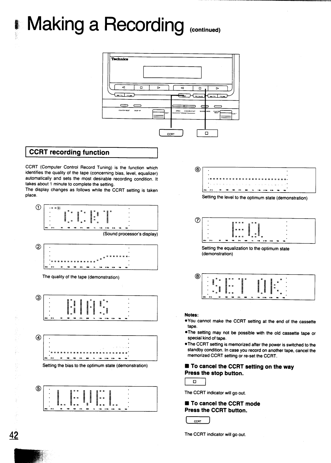 Technics SC-CH700 manual 