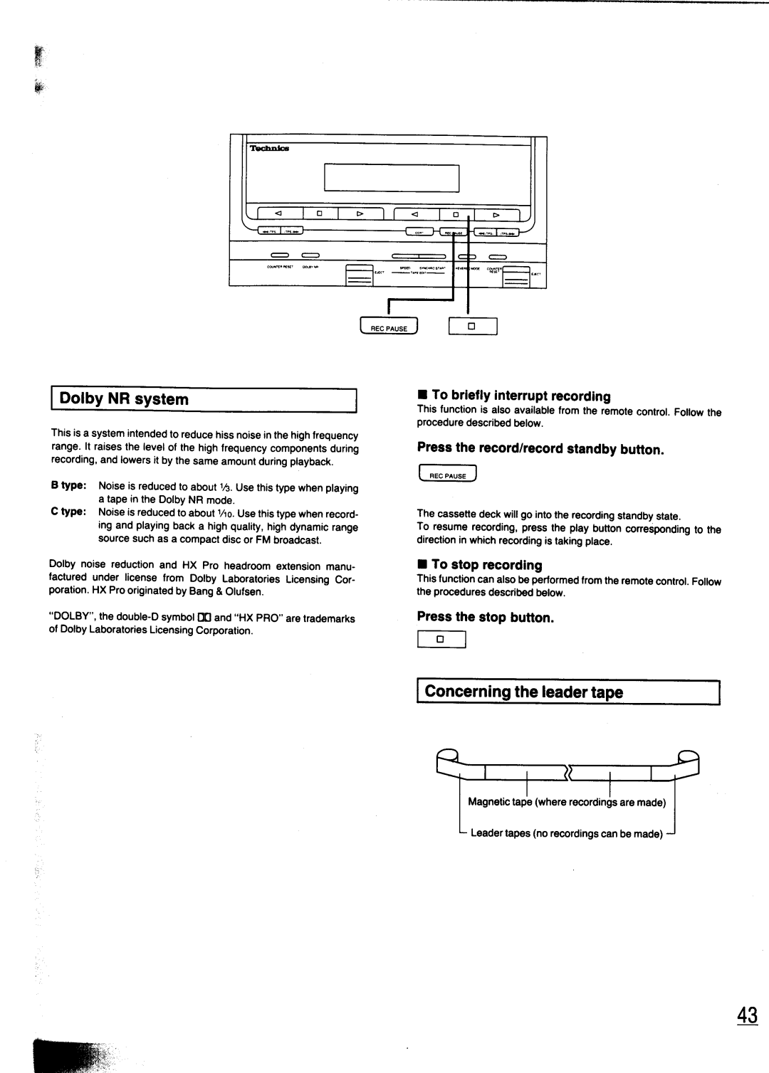 Technics SC-CH700 manual 