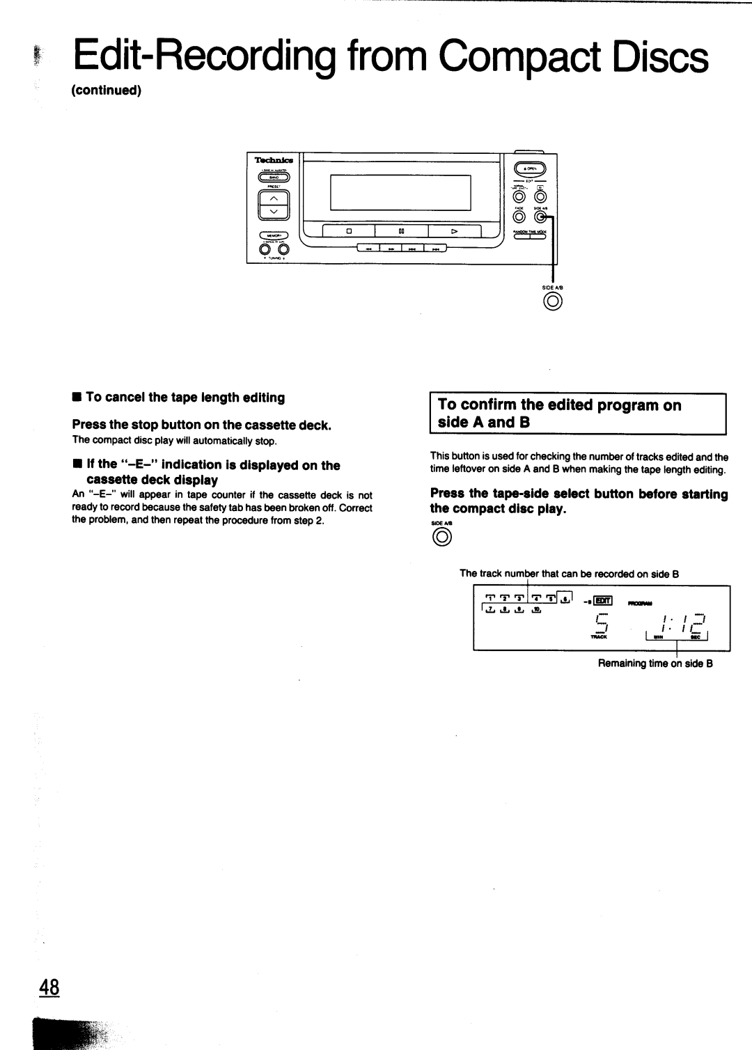 Technics SC-CH700 manual 