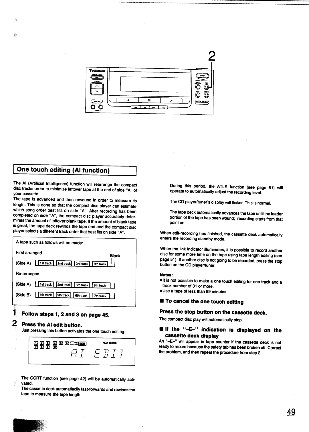 Technics SC-CH700 manual 