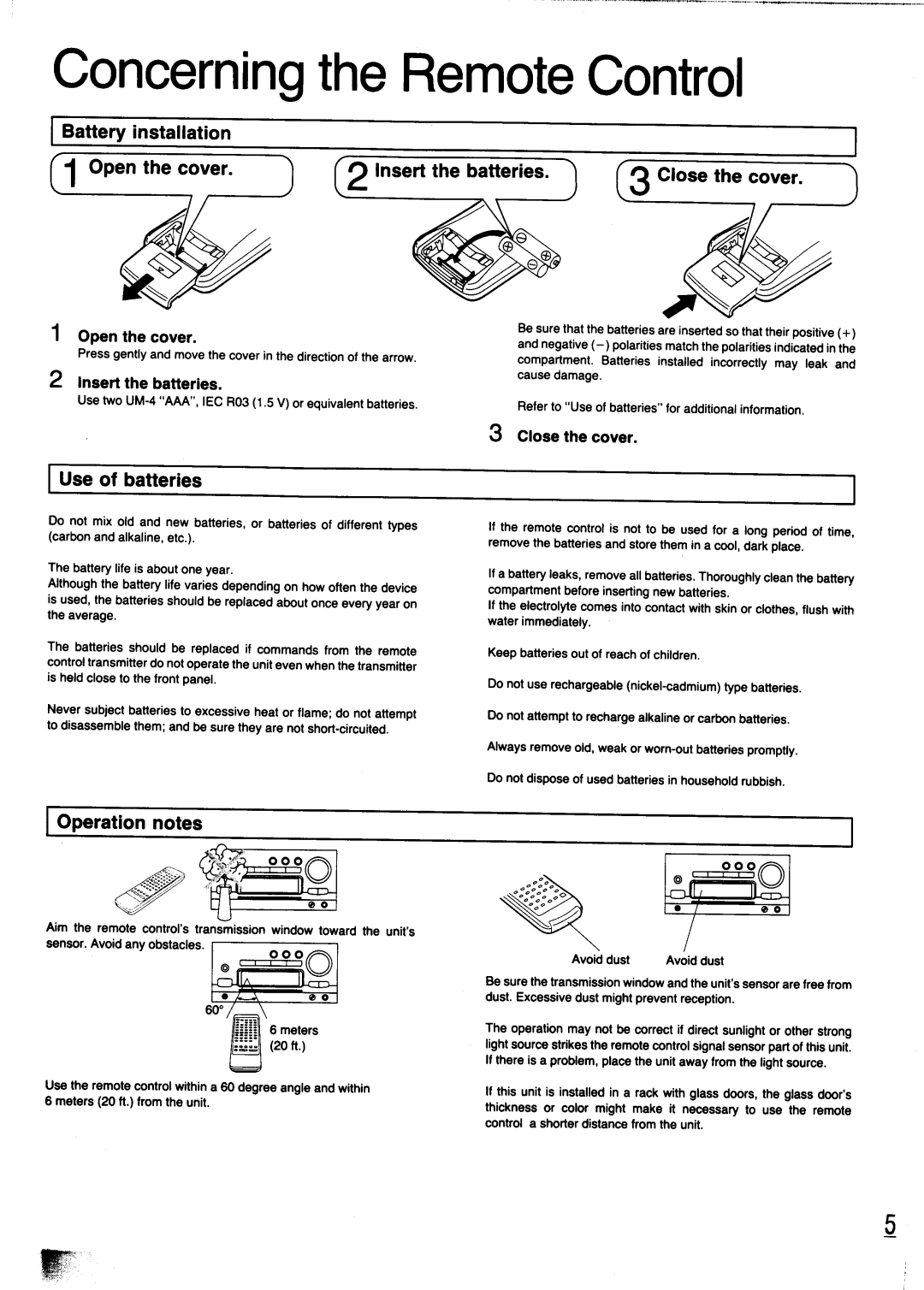 Technics SC-CH700 manual 