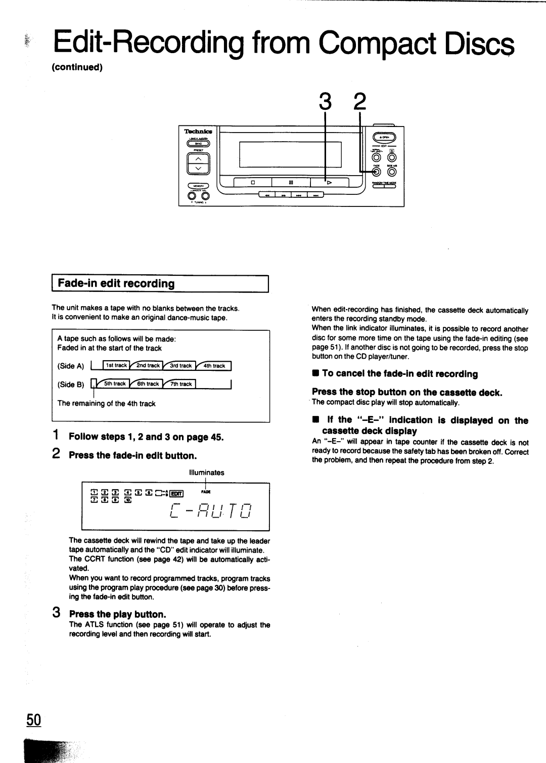 Technics SC-CH700 manual 