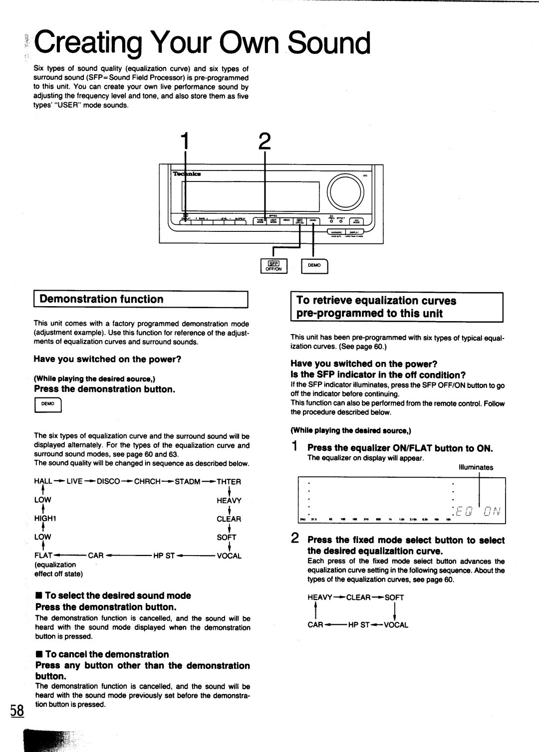 Technics SC-CH700 manual 