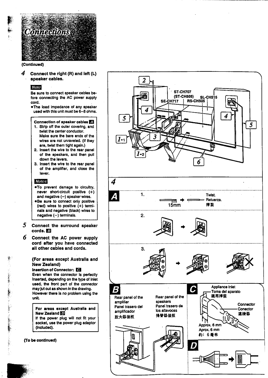 Technics SC-CH717 manual 