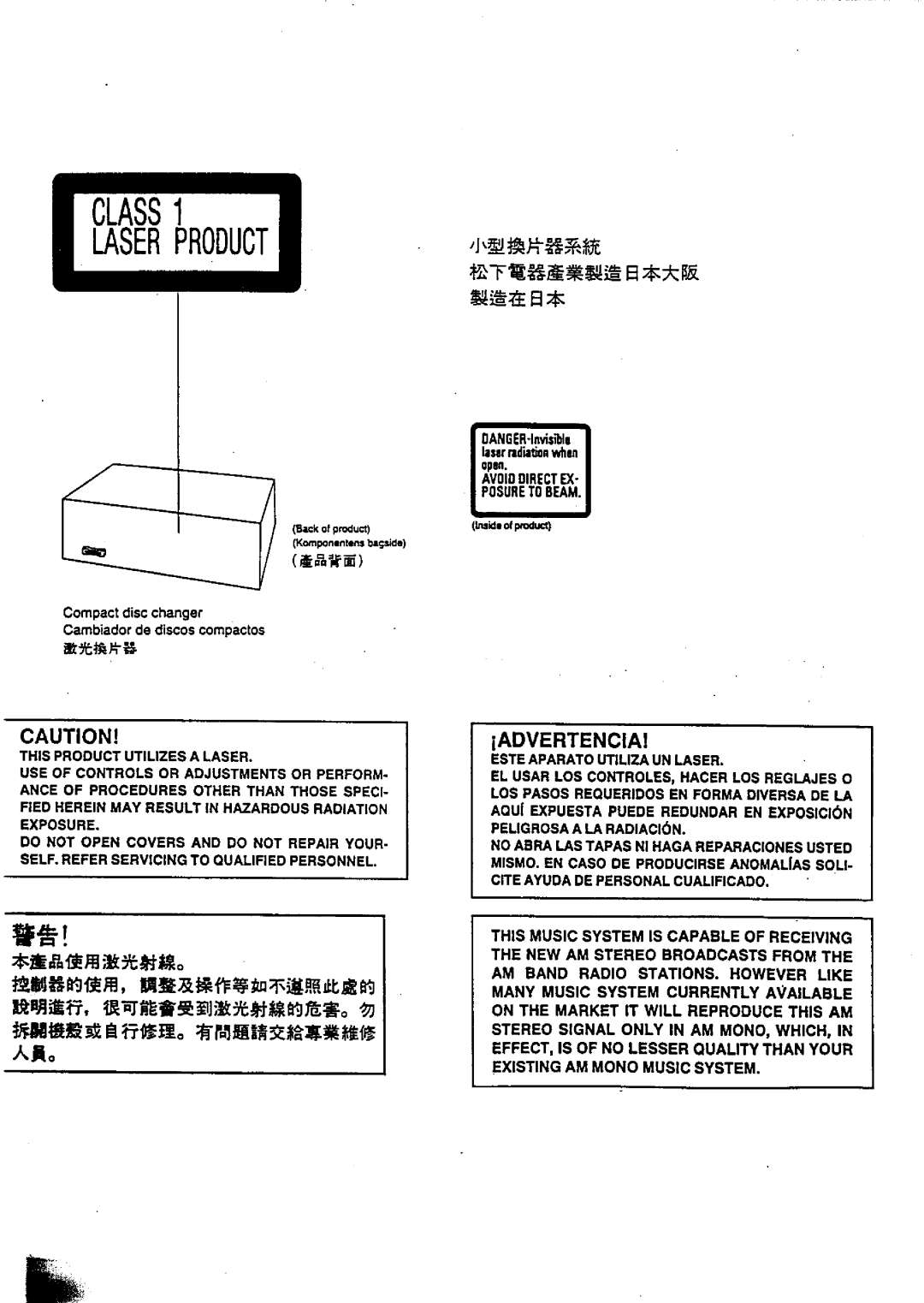 Technics SC-CH717 manual 