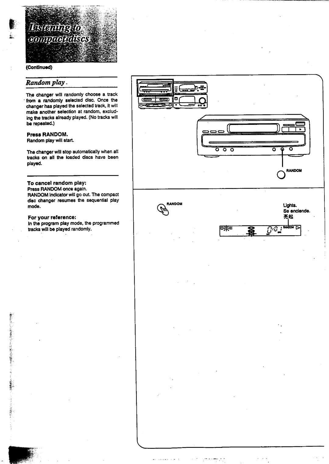 Technics SC-CH717 manual 