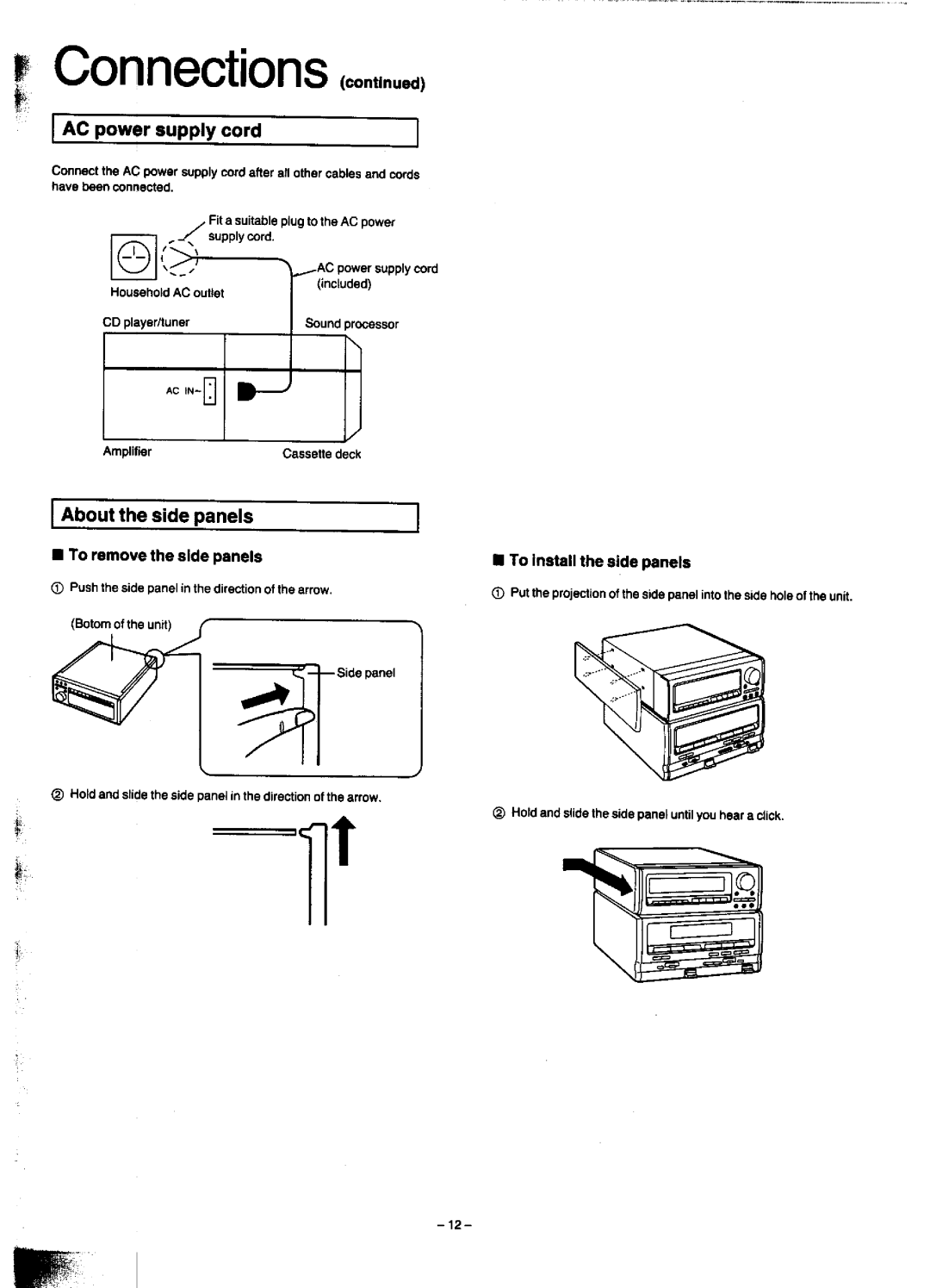 Technics SC-CH900 manual 