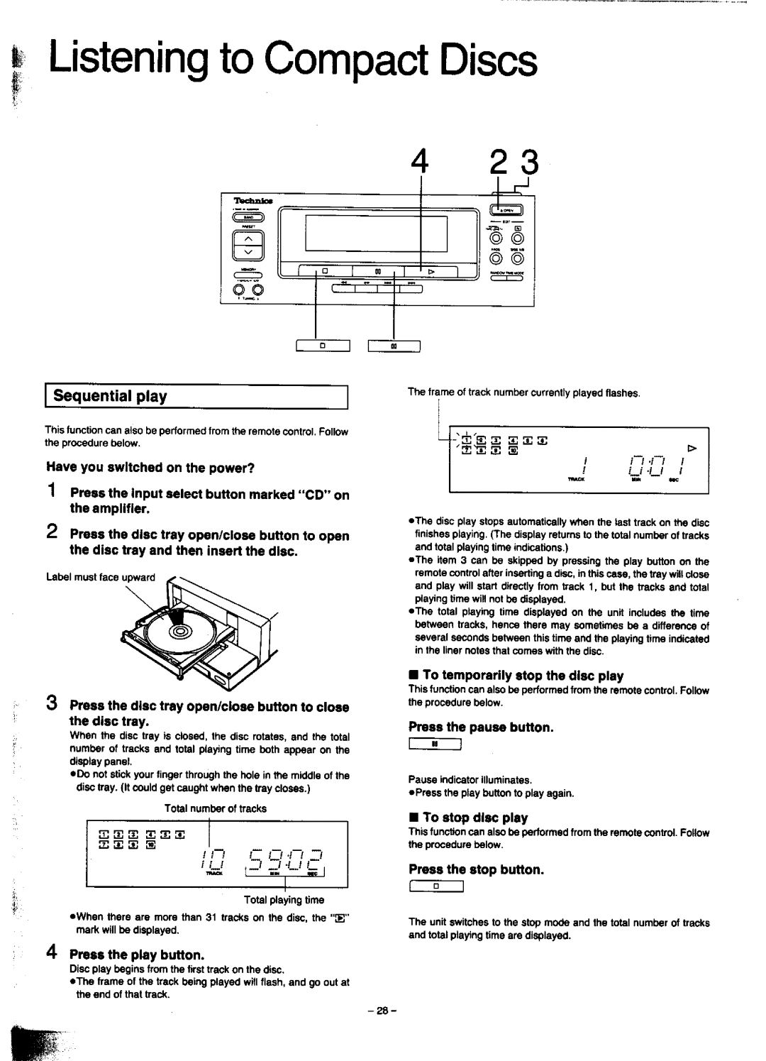 Technics SC-CH900 manual 