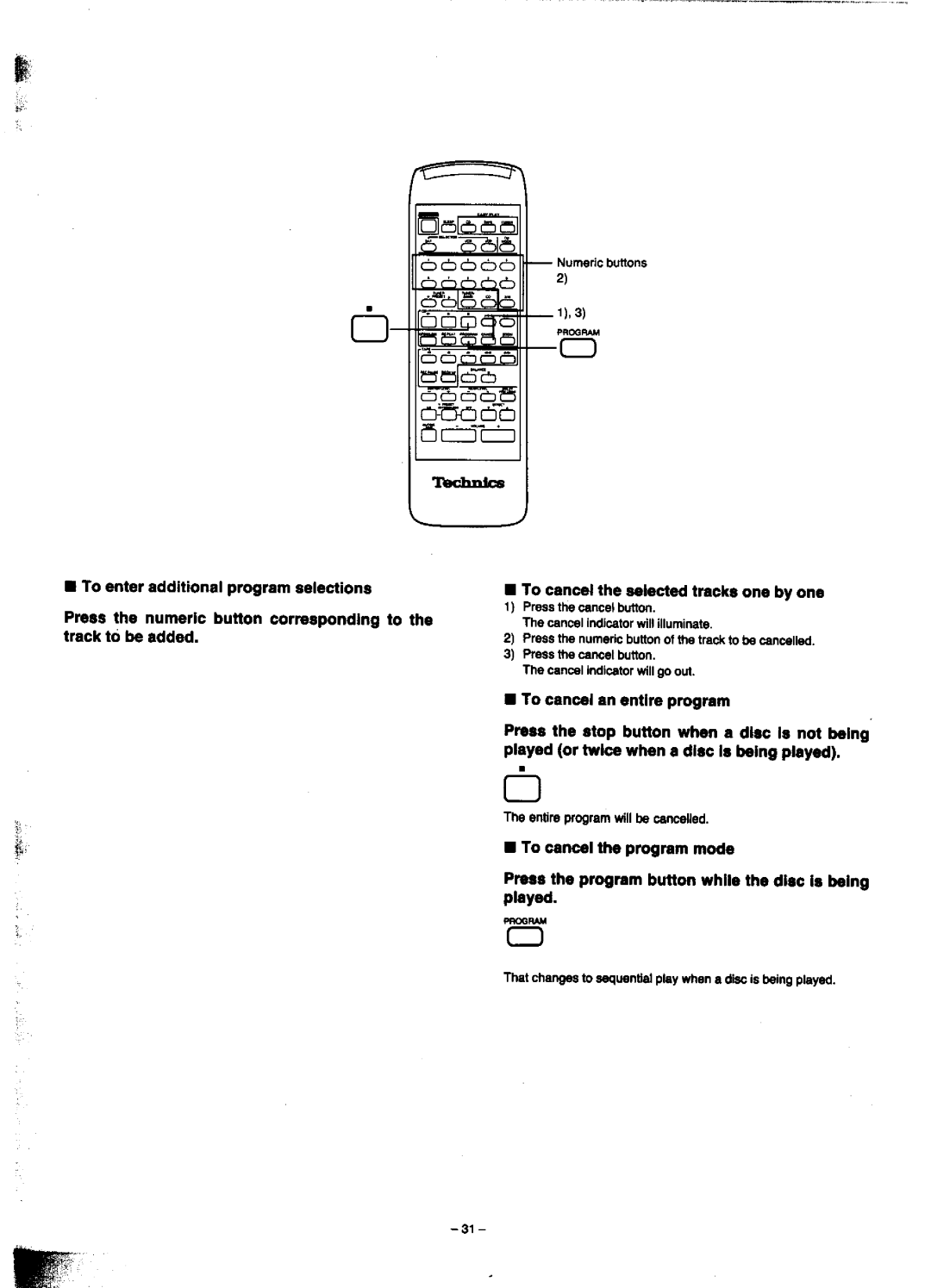 Technics SC-CH900 manual 