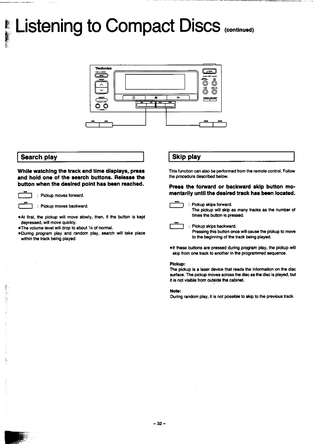 Technics SC-CH900 manual 