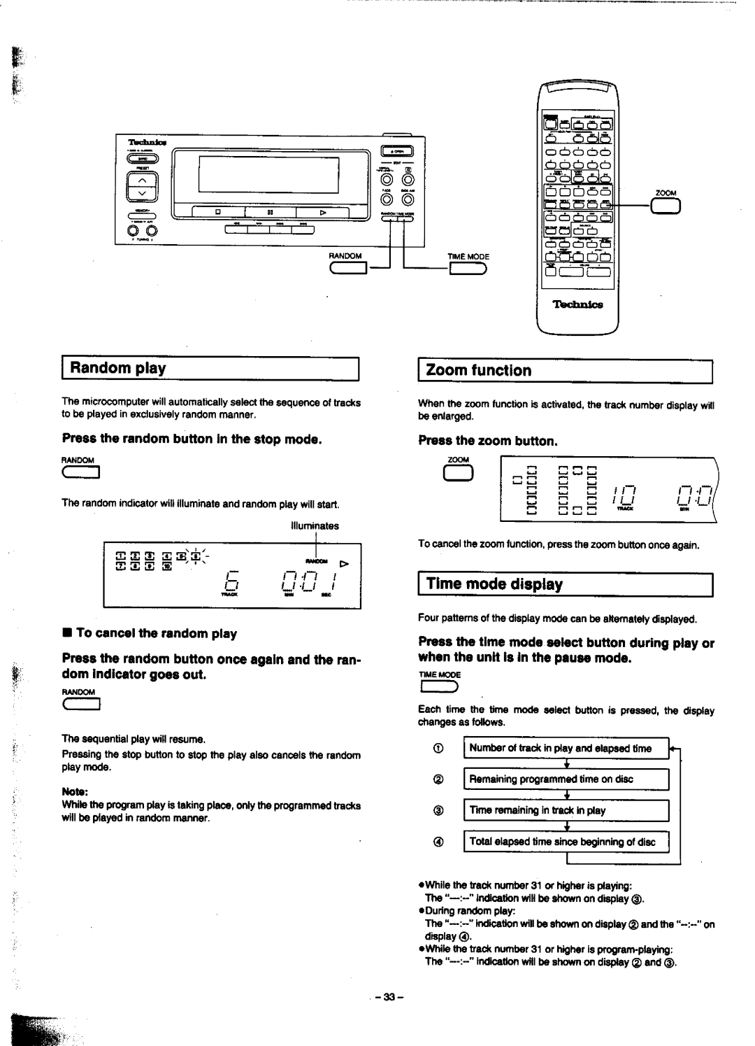 Technics SC-CH900 manual 