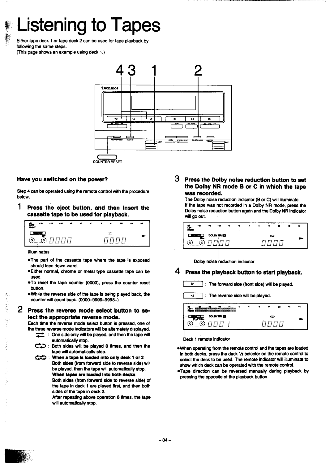 Technics SC-CH900 manual 