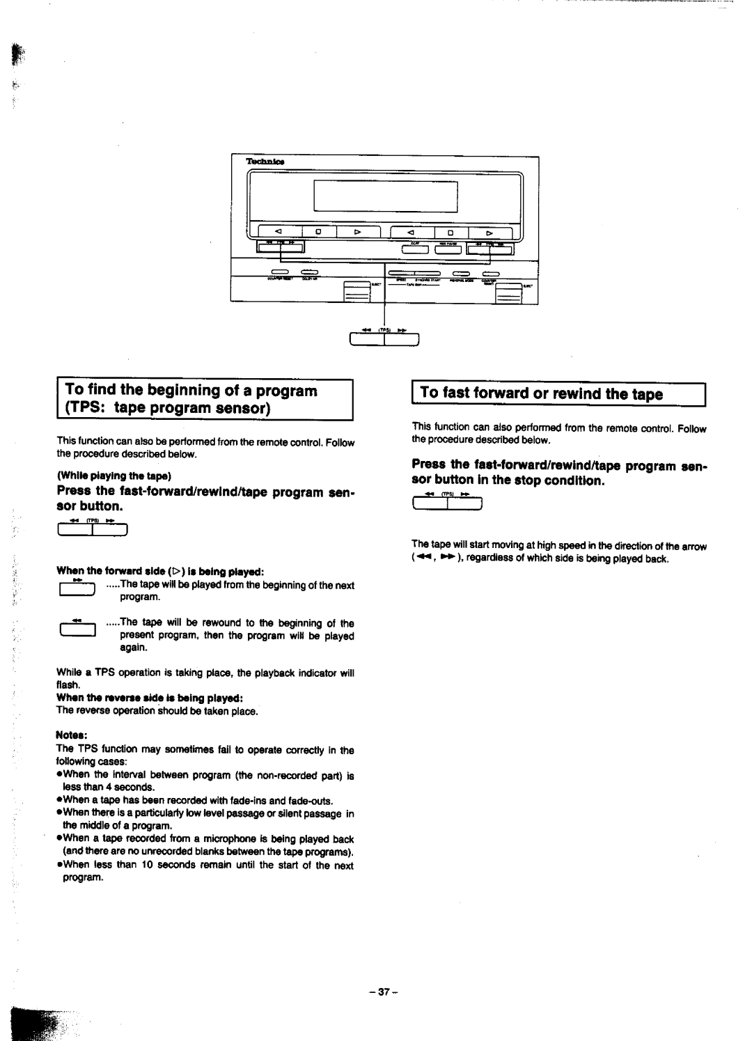 Technics SC-CH900 manual 