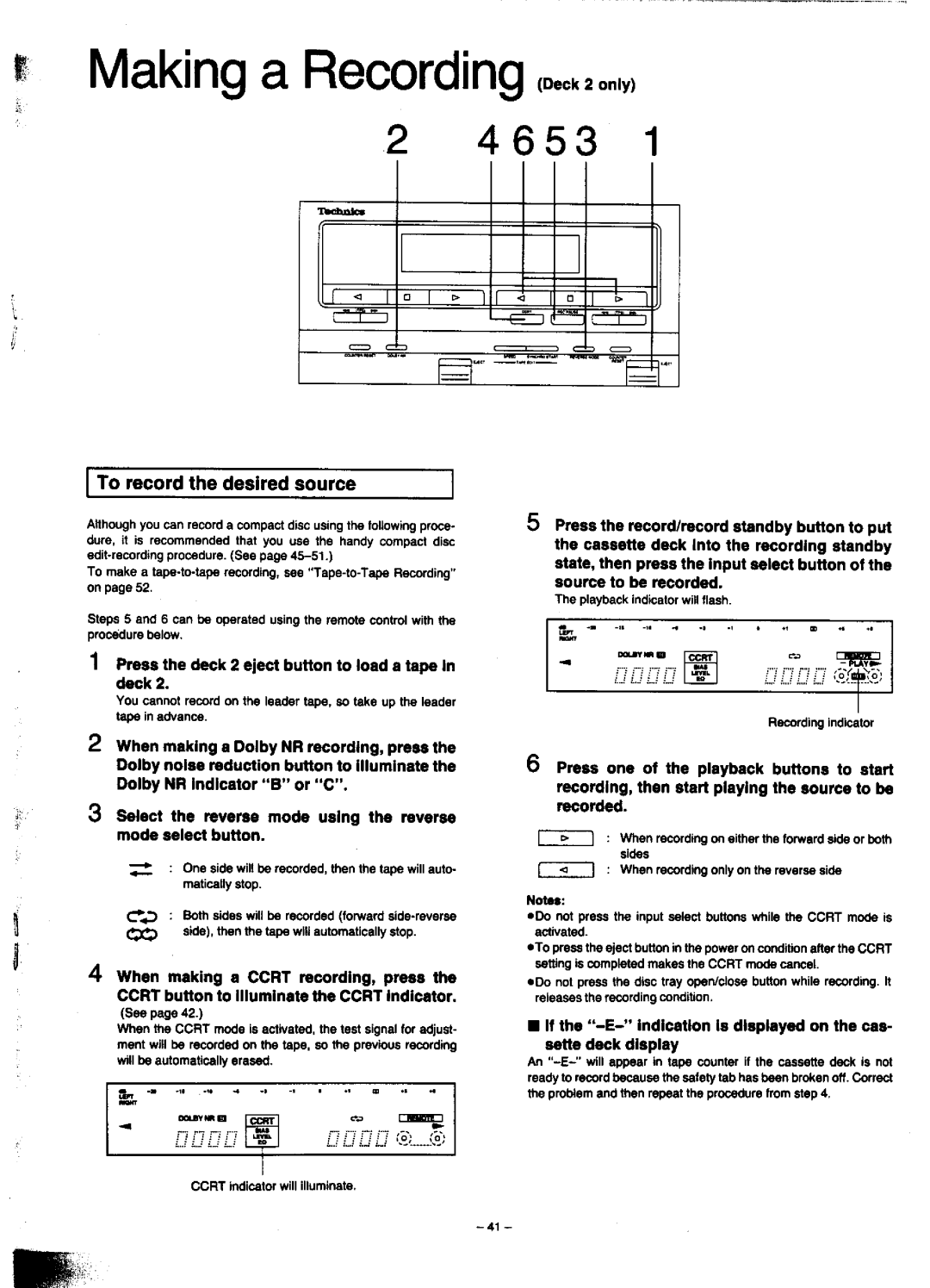 Technics SC-CH900 manual 