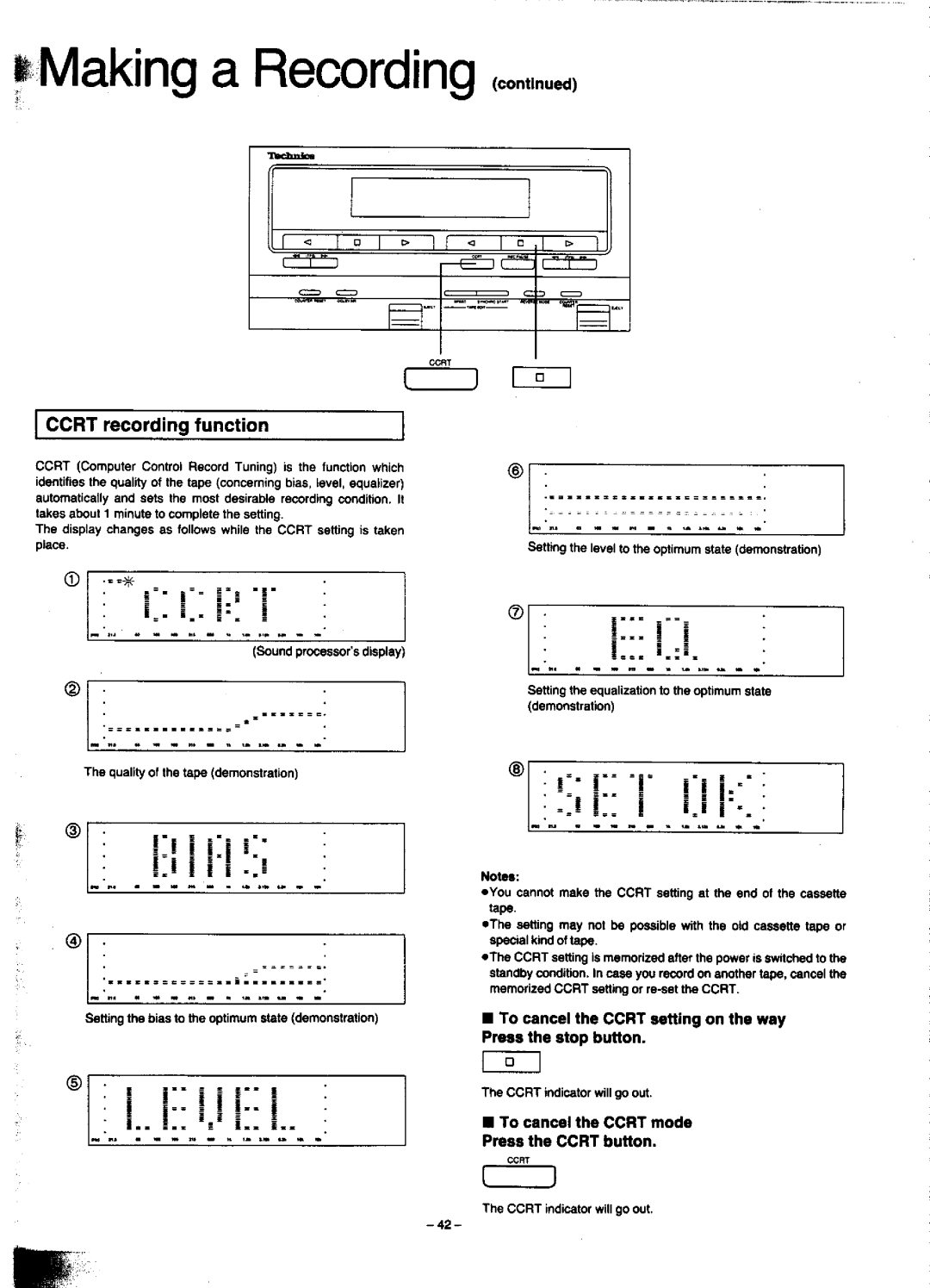 Technics SC-CH900 manual 