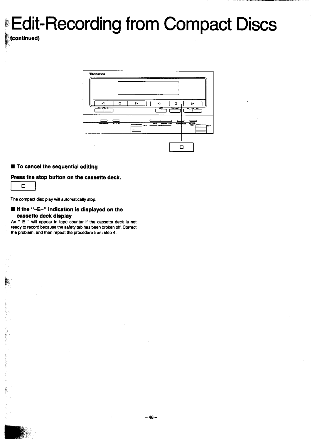 Technics SC-CH900 manual 