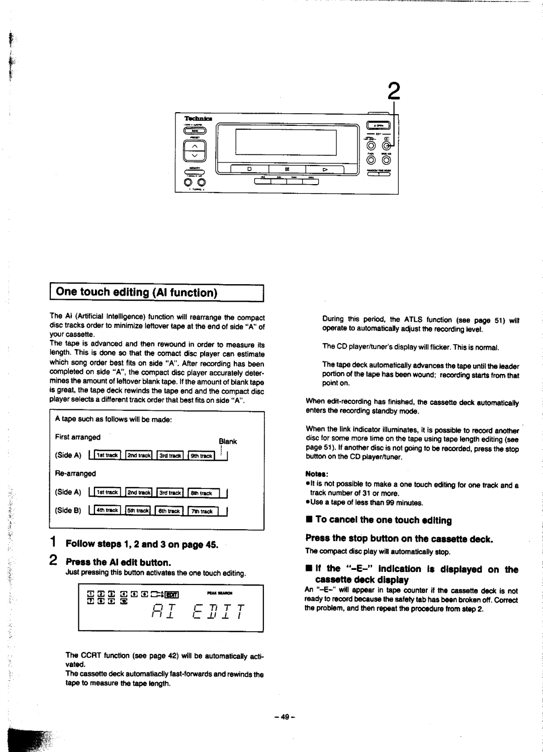 Technics SC-CH900 manual 