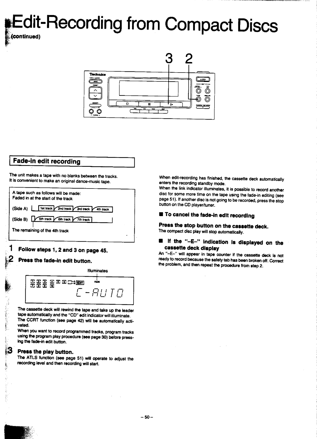 Technics SC-CH900 manual 