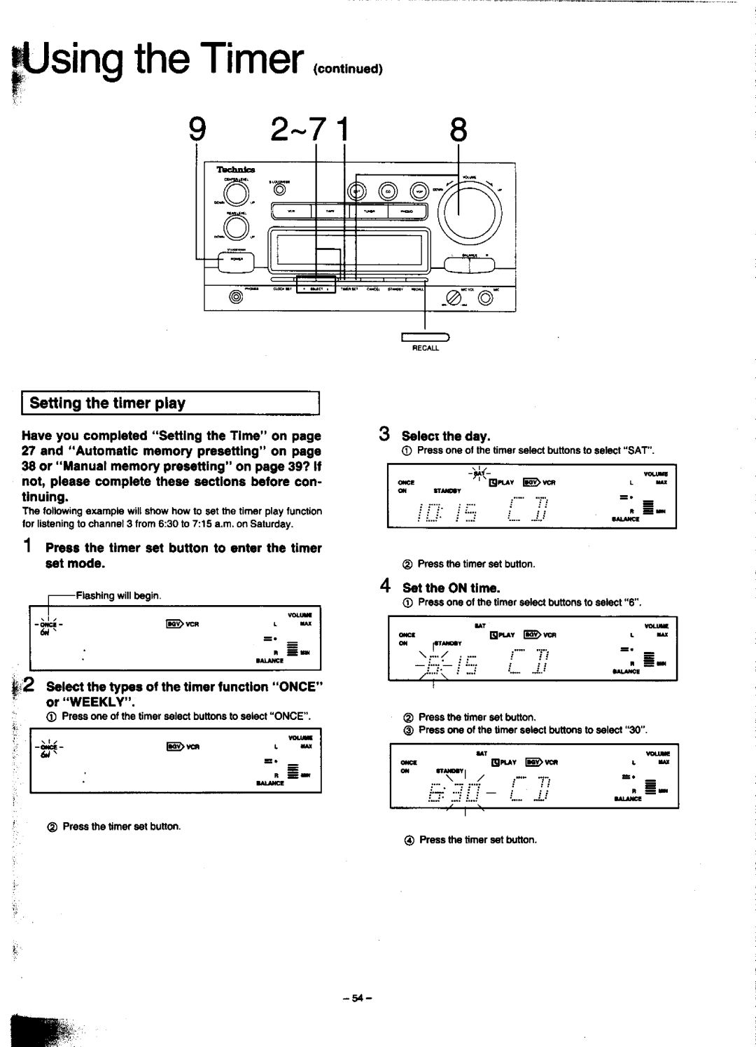 Technics SC-CH900 manual 