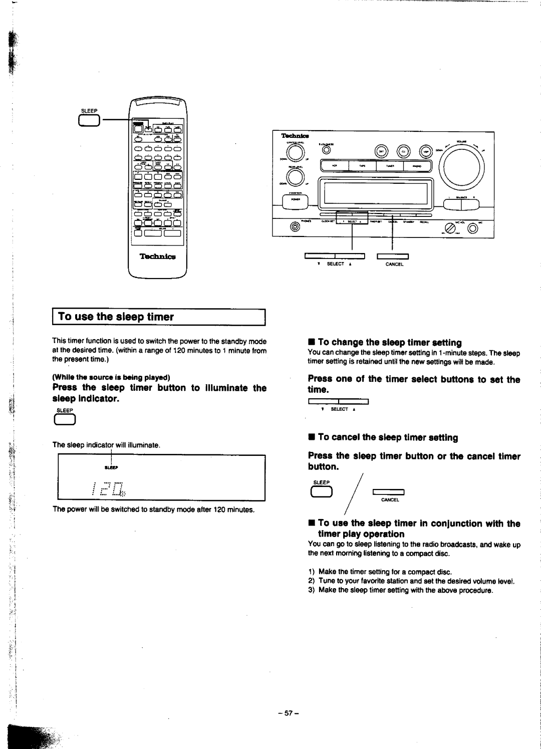 Technics SC-CH900 manual 