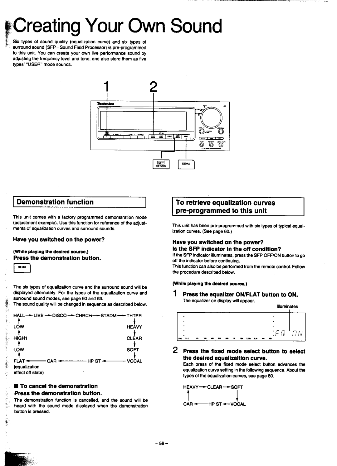 Technics SC-CH900 manual 