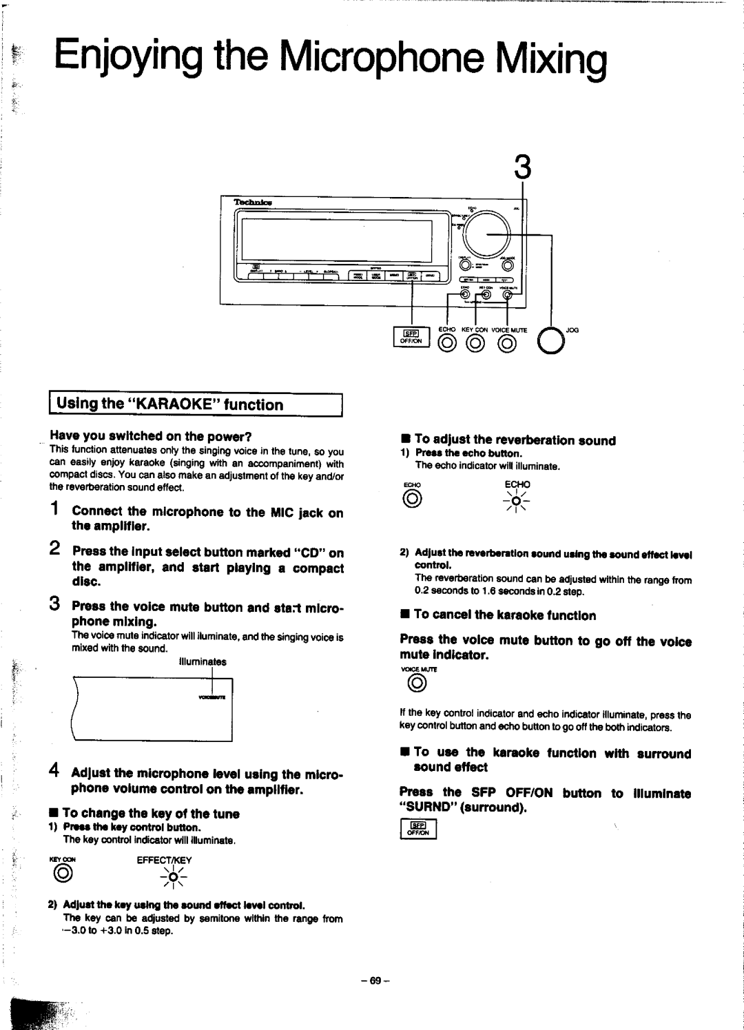 Technics SC-CH900 manual 