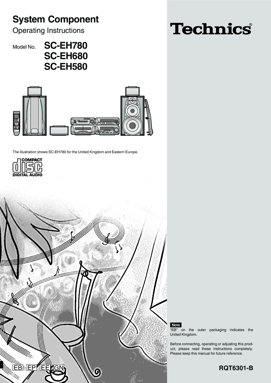 Technics SC-EH680, SC-EH780, SC-EH580 manual System Component 