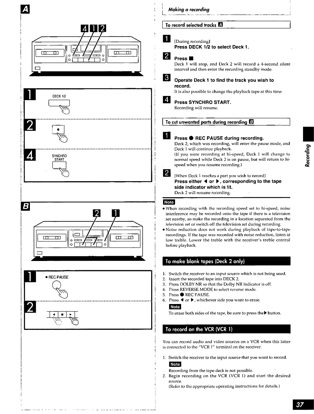 Technics SC-S2050 manual 