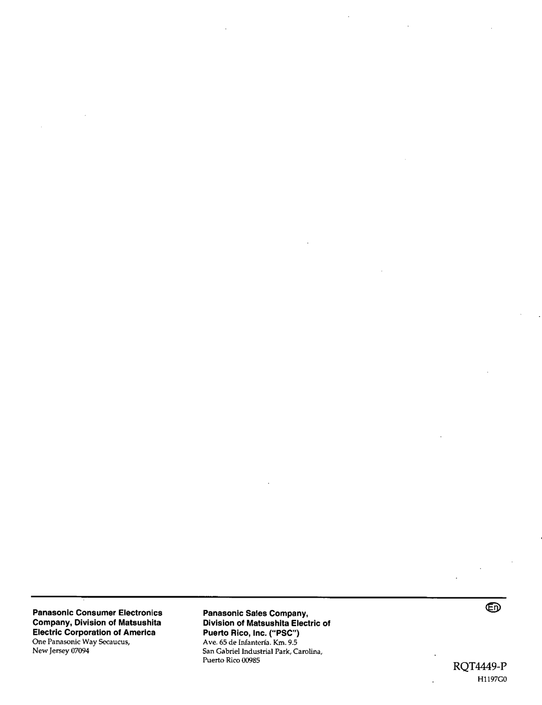 Technics SC-S2050 manual 