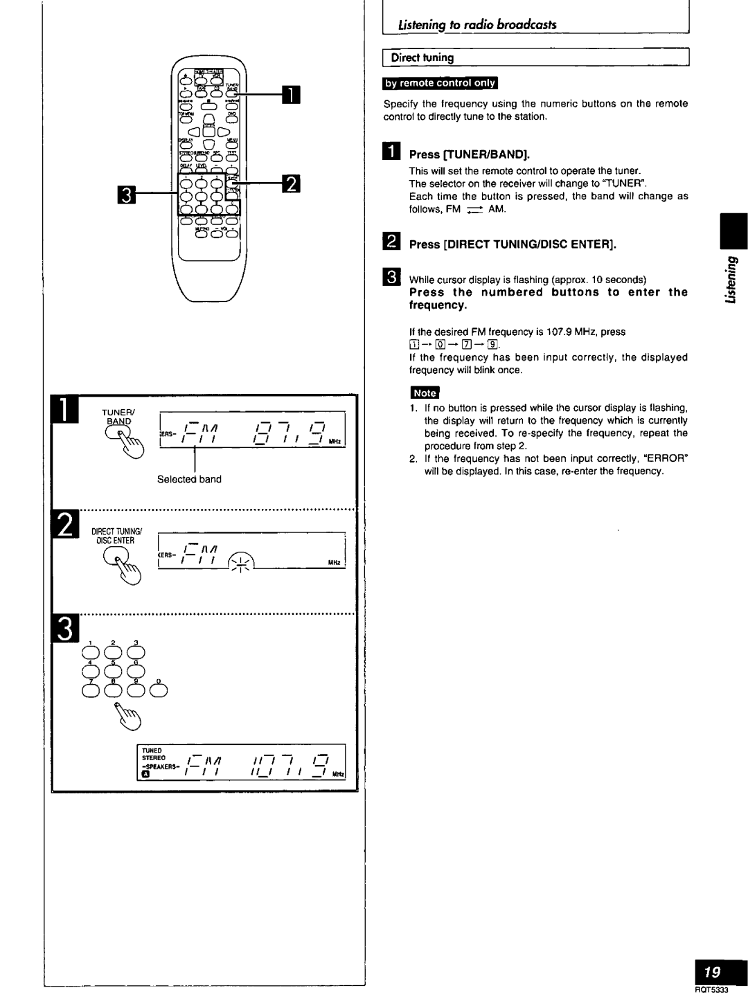 Technics SC-S2350 manual 