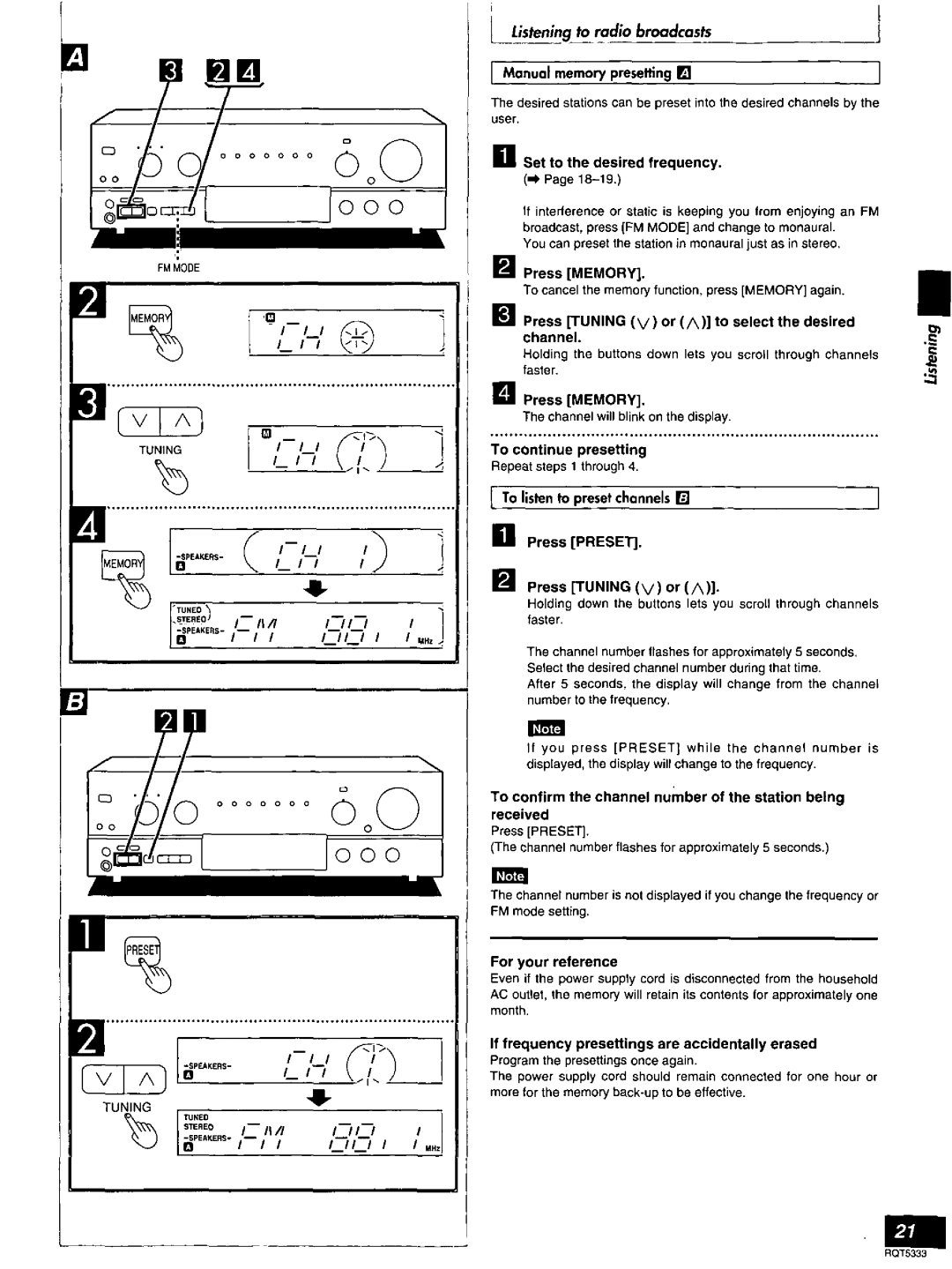 Technics SC-S2350 manual 