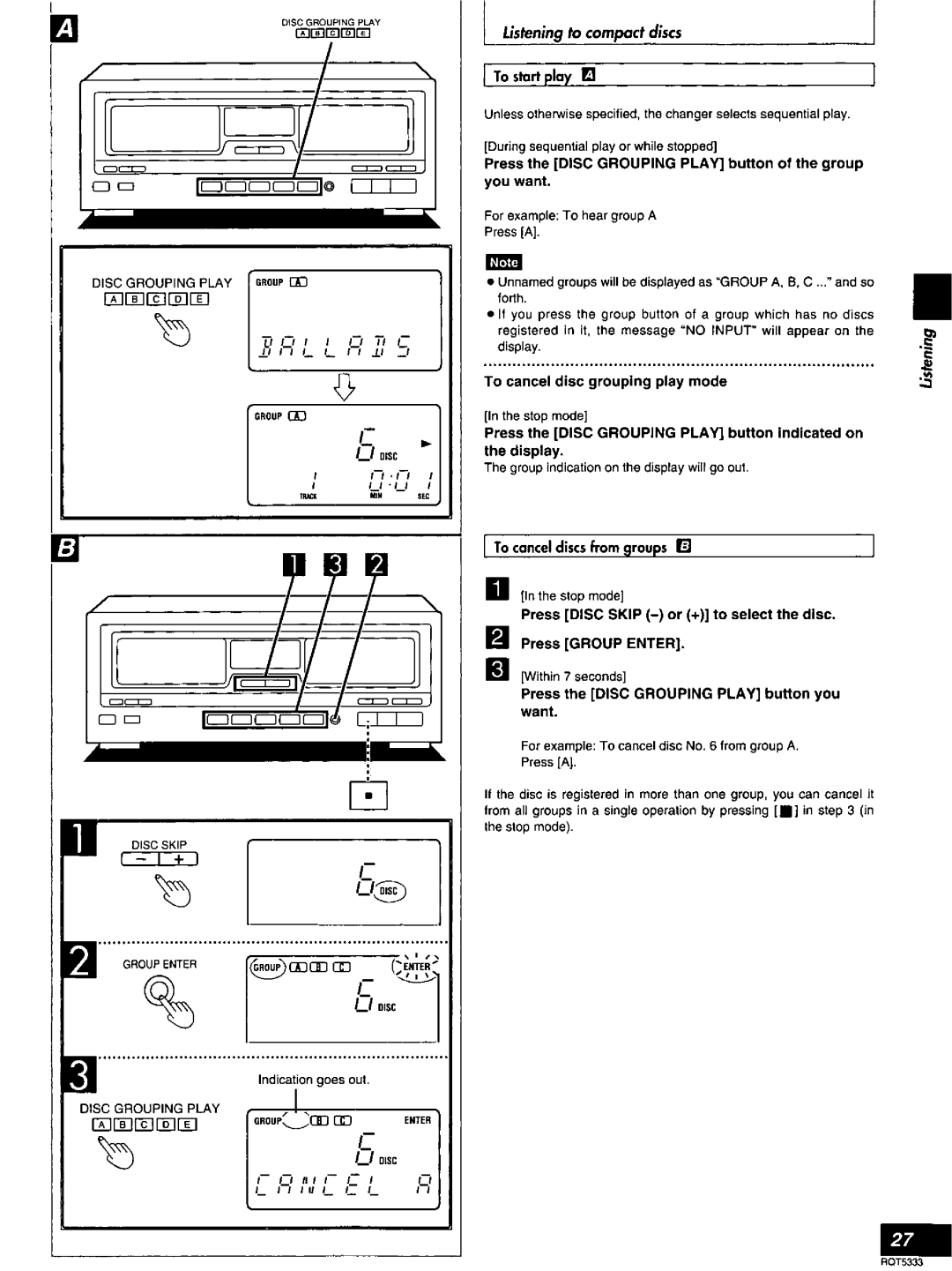 Technics SC-S2350 manual 